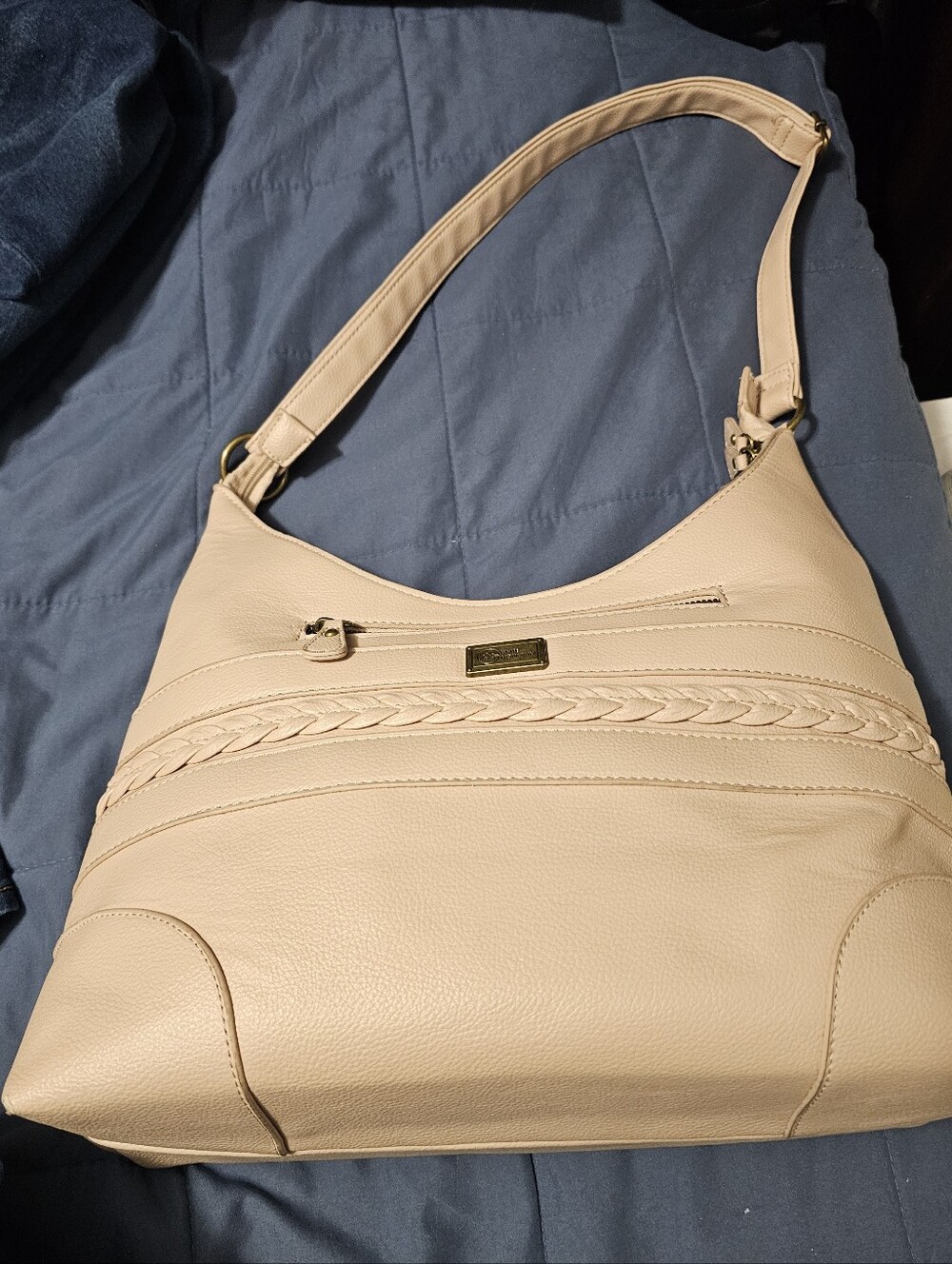 White Mountain Light Pink Leather Purse Shoulder Bag